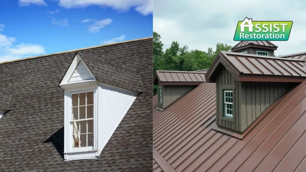 metal roof vs shingles cost